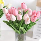 5 10x Artificial Tulip Flowers Real Touch Bouquet Fake Home Wedding Decor