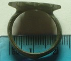Rare Genuine Ancient Roman Byzantine Bronze Ring Artifact Intact Cross Diamonds