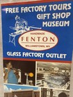 Fenton Glass Factory Outlet Williamstown  Wv Virginia - Vintage Brochure