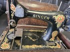 Singer 28k  Vintage Sewing Machine W  Bent Wood Case Circa 1912   read  