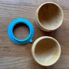 Avanchy Baby   Toddler Bowls Set Of 2 Bamboo Wooden Suction Base Baby Led Wean