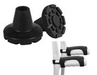 7 8 Inch Crutch Tips   Forearm Crutch Pads - Open Cuff  4 Pack For Comfort