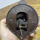 1897 Victorian eastlake Brass cast Iorn Mechanical Doorbell Ornate Design Works 