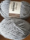   2 Skeins    Yarnspirations Bernat Blanket Yarn - Frosted Blue - Super Bulky 6