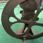 No  1-1 2 Antique Coffee Grinder Burr Grain Mill 12  Wheel Cast Iron Gm 21 Gm 22