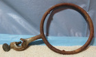 Vintage Industrial Machine Age Steel cast Iron Hoop Steampunk Robot Altered Art