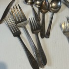 Lot Of Vtg Silverplate Silverware Serving Spoons Forks Butter Knives Server
