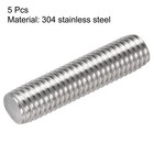 5pcs M10 X 40mm Fully Threaded Rod 304 Stainless Steel Right Hand1 5mm Pitch