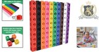 Set Of 100 Math Cubes - Linking   Snap Blocks In 10 Colors For Early Learning