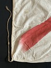Original Ww2 Japanese Large Hand Painted Rising Sun Flag Size 74    X 55    Two Ties