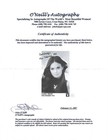 Carol Imhof W  Coa Signed Promo Photo Playboy Playmate December 1970