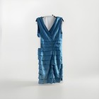 14 Ashro Crystal Teal Layered Formal Dress Wedding Party Church