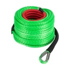 3 8x100ft Winch Rope With Hook Safety Strap For 4wd Suv Atv Utv 35000lbs