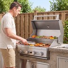 Royal Gourmet 4-burner Built-in Gas Barbecue Grill Head  50 000 Btu  Silver