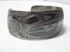 Vintage Museum Grade Haida Nw Coast Alaska Indian Sterling Silver Cuff Bracelet