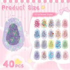 40 Pcs Adhesive Eye Patches For Kids Girls Toddler Eye Patch Bulk Colorful Br   
