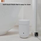 Umbra 1 6 Gal Touch Plastic Swing Top Lid Bathroom Trash Can  White