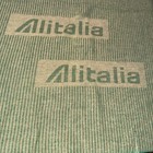 Vintage Alitalia Italy  Lanerossi Airline Blanket Cabin Travel Throw 46  X 60 
