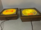 Vintage Miller High Life Beer Sign Lighted Rare--  Works Great -- Set Of 2