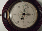 Vintage Swift And Anderson Barometer Click Wood