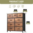 Chest Of 9 Drawers Dresser Modern Fabric Bedroom Organizer Storage Cabinet Unit