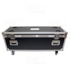Prox Xs-utl10w Utility Case With 4x 4  Wheels  Silver On Black