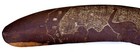 Vtg C 1950s Boomerang Aboriginal Australia - Emu  Kangaroos - Mulga Wood - 22 