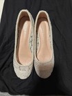Kailee P White Crocheted Lace Wedding Shoes 7 1 2