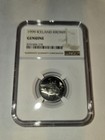 Iceland 1999 - 1 Krona Coin Fish Coin Ngc Genuine