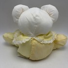 Vintage 1988 Fisher Price Puffalump Baby Pastel Yellow Bear Mouse Plush Read