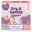 2 Box Parent s Choice Dry   Gentle Diapers Size 2  240 Count Box