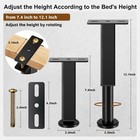 6pcs Adjustable Height Bed Support Legs  Heavy Duty Metal Bed Frame Support Legs