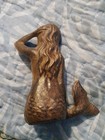 Vintage Cast Iron 3 5 Inch Mermaid 3 25  Wide Good Condition