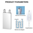 Aluminum Water Cooling Block  Liquid Water Cooler Heat Sink System For Pc Com   