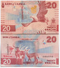 Zambia 20 Kwacha 2024 2025 P 63 Unc New Banknote