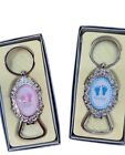 12 Baby Shower Party Favors Bautizo Nino Gender Girl  Boy Keychains Recuerdos
