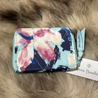 Nwt Vera Bradley Rfid Small Zip-around Wallet - Ultralight - Floating Blossoms