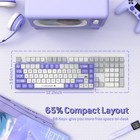 Ajazz Ak680 60  Wired  Gaming Keyboard Hot-swap Rainbow Fully Anti-ghosting