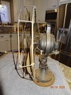 Antique 16  3 Star Ge Oscillating Fan  Brass Cage And Blades   3 Speeds