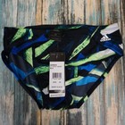 New  Adidas Swim Briefs  Mens Size 30 Green Black   Blue  260