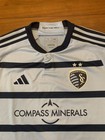 Adidas Sporting Kc 23 24 Jersey Mens Large Slim Fit Soccer Kansas City Aeroready