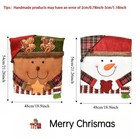 Christmas Chair Covers Elastic Dining Chair Back Covers Holiday Decorations