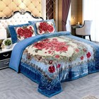 Reversible Flannel sherpa faux Fur Blanket Soft Cozy Warm Plush Fleece Blanket