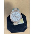 Michael Kors Mk6827 Tibby White Chronograph Glitz Dial Two Tone  Women s Watch