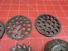 Lot 9 Vtg Meat Grinder Heads blades  Enterprise  As Is Antique Lot B Nut Butter