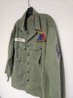 Vtg 50s Named Hbt Shirt jacket Military Us Army Hell On Wheels 13 Star Button