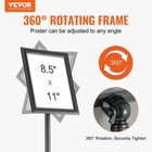 Vevor Pedestal Sign Holder Adjustable Poster Stand 8 5 X 11 Inch Round Base