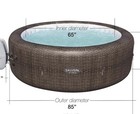 Saluspa St Moritz Large Round 7 Person Inflatable Hot Tub 85x28  Replacement 