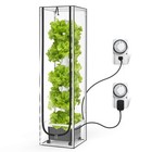 Vertical Hydroponic Growing Tower System With 120w Grow Lights 45 Pods Grow Box