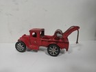 Arcade Cast Iron Red Tow Truck  221r 1 Spoke Wheels Wench Metal Toy Antique